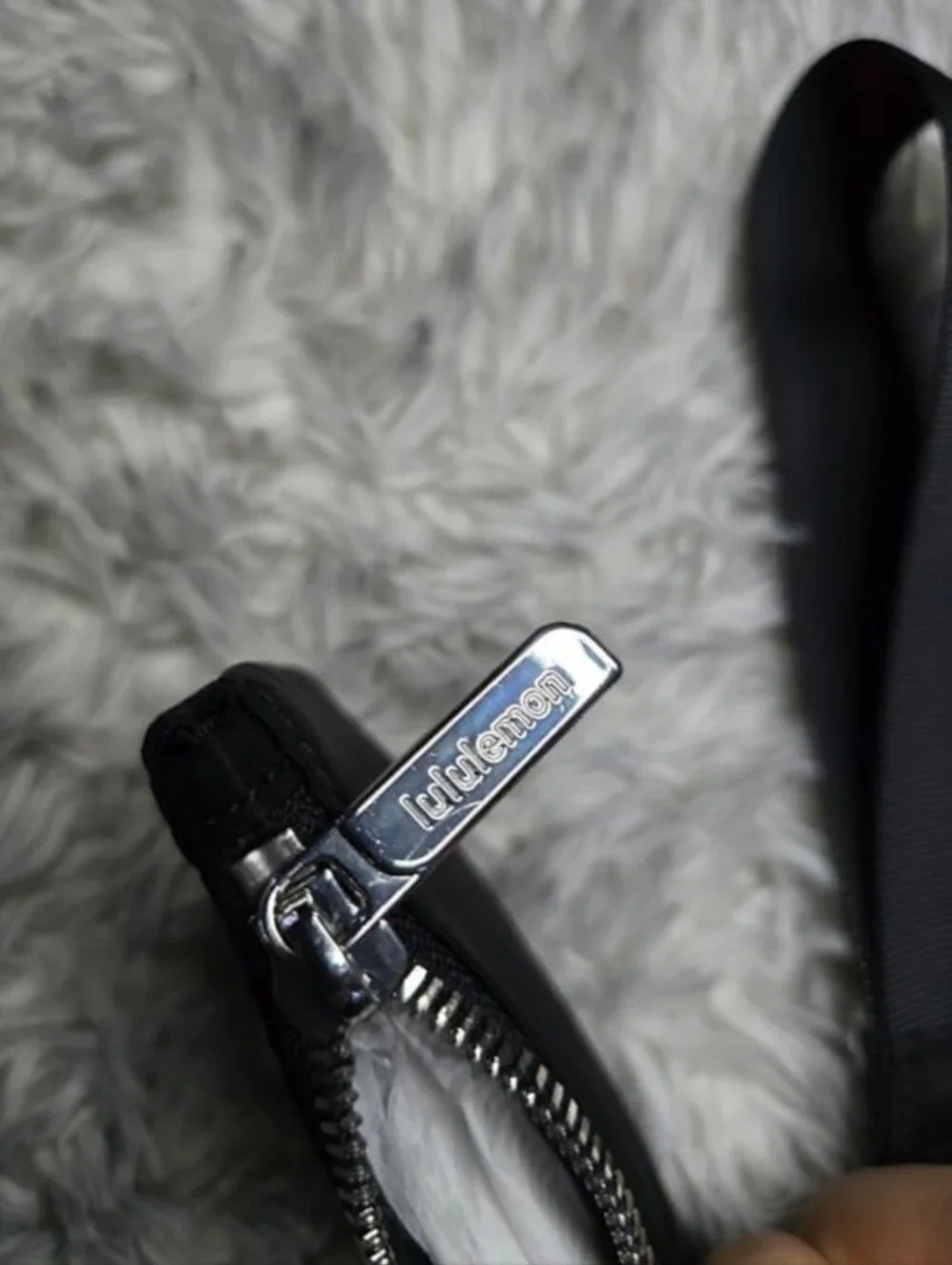 lululemon athletica Black and Gray RARE Color Dual Wristlet Pouch